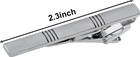 4 Pcs Stainless Steel Tie Clips For Men Classic Tie Bar Clip For Formal Business