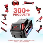 Syvenies 2 Pack 8 0 Ah M18 Batteries For Milwaukee 48-11-1860 18v   