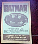 Batman Movie Trading Card Series 2   topps  1989   201