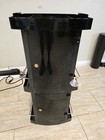 Csc Black Acrylic Portable Cart Cm-3019c W  Locking Doors   Drawers