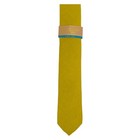 Original Penguin Mens Slim Linen Tie 2 25 Solid Mustard Yellow Skinny Necktie