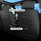 Car 5-seat Covers For Toyota Tacoma Crew Cab 2005-2015 Set Pu Leather Waterproof