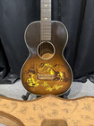 1954 1st Year Harmony Roy Rogers Singing Cowboys Stenciled Parlor Guitar W case