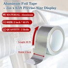 2roll Aluminum Foil Duct Tape 2 Inch X 65 Feet  3 9 Mil   Insulation Adhesive   