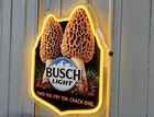 Busch Light Morel Mushroom Hunting Led Neon Sign Man Cave Bar Decor