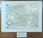 Vintage 1899 St Petersburg Russia Map 14 x11    Old Antique Original Liteyny