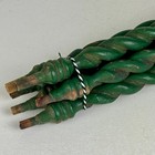 Set Of 6 Vintage Architectural Salvage Wood Baluster Rods In Green Paint  Decor