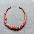 100  Natural Red Coral Beads Gemstone Vintage Italy Sea Coral Loose Undyed Beads
