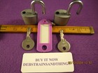 Old Antique Vintage 2 Pc Lot Corbin Pad Locks Small Tiny Mini Trinket Jewerly