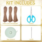 Infunly Diy Macrame Bag Kit For Adults Beginners Bohemian Cord Brown