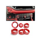For 2021-2026 Dodge Durango Accessories  6pcs Premium Aluminum Alloy Knob Red