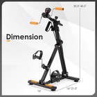 Exercise Bike With Adjustable Resistance  Lcd Monitor  Hands And Feet Massage