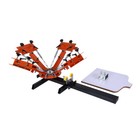 4 Color 1 Station Silk Screen Printing Machine 4-1 Press Diy T-shirt Printing