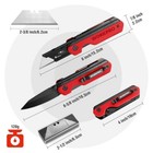 Workpro 2-in-1 Folding Knife utility Knife 10 Sk5 Blades Quick-change Box Cutter