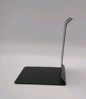 4 Piece Satin Black Metal Library office Bookshelf Modern Bookends 