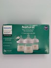 Philips Avent Glass Baby Bottle With Natural Response Nipple - 4oz 3 Pack New
