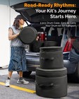 5-piece Drum Case Set - Padded Bags For 22  5pc Standard Set  Black