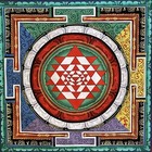 Sri Yantra  Shri Chakra Mandala Newari Pauva Painting-handmade On Cotton Canvas