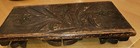 Vintage Hand Carved  Family Folding Foot Stool Rest Portable Bench Rest