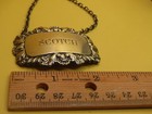 Sterling Liquor Hang Tag For Scotch Made In England If   Son Bottle Accessory