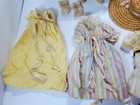 Vintage 14  Doll Unmarked Strawberry Blonde Hair Braid   Mixed Clothes Hats Lot