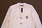  698 Polo Ralph Lauren Women s Logo Crest Blazer Jacket - Size 8 - White