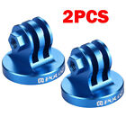 2pcs Cnc Camcorder Aluminum Tripod Mount Adapter For Gopro Hero 6 5 4 3 Blue