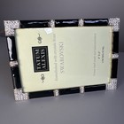 2008 Tatum Alexis Swarovski Crystals Gold And Black Enamel 4x6 Picture Frame