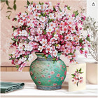 Freshcut Paper Pop-up Flower Bouquet Cherry Blossom Life Sized 12  Card New