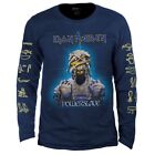 Official Licensed T-shirt Long Sleeve Iron Maiden Powerslave     Stamp Rockwear  