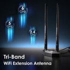 Wifi 6e Tri-band Extension Antenna 2 4ghz 5ghz 6ghz Wifi Antenna For Pcie Router