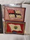 Antique Tobacco Felt Collection Lot Of 49 Unmounted Cigarette Silks World Flags