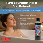 Herbal Bath Oil  8 Ounce   Aromatherapy Bath Therapy   Cooling Relief Moisturizi