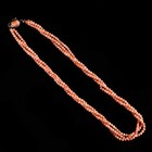 Antiqvintage Natural Unpainted Japanese Coral Necklace In Soft Pink  angel Skin 