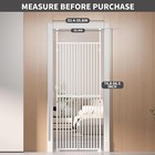Slsy 74 8 Inch Extra Tall Cat Gate Indoor High Pet Barrier For Doorways Hallways