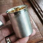 Hermes Paris Sterling Thimble Short Cup Vermeil Minerva French   Weight 37g 