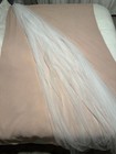 Bridal Veil W comb Cathedral Length 9ft White Fine Net Layered Clean Plain