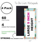 4 Large Magnetic Notepads     Big Notepads For Grocery List  Large 4 Pack