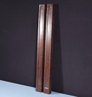 34  Tall Pair Of Antique Gothic Carved Architectural Trim Panels Solid Oak Wood