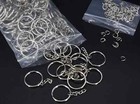 100pack Key Ring With Chain And Open Jump 1 Inch Split Round Keychain Rings Bulk