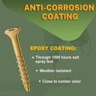 Deck Screws 2 Inch  Wood Screws  8 X 2  300 Pcs  Rust Resistant  Exterior Epo   