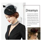 Vintage Fascinators Hats 50s Flower Feather Dress Hat Tea Party Cocktail