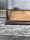 Antique J  Riswig Chicago Oak Curved Countertop Display Case Beautiful             