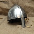 Medieval Knight Helmet Steel Armor Crusader Larp Reenactment Costume Display Gif