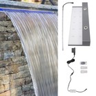 Garden 7 Colors Multi-color Led Light Outdoor Pool Fountain Waterfall Spillway
