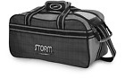 Storm Charcoal plaid 2 Ball Tote Clear Top Bowling Bag