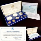 First National Coin Set Of Barbados  1973  Silver Proof Set   Original Documents