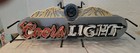 Vintage Coors Light Neon Beer Sign     Rocky Mountain Emblem     Bar man Cave Decor