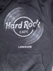 Hard Rock Cafe London Vinyl Pullover Sweatshirt Adult Small  black 