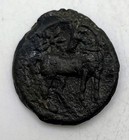 221-210 Bc Zeugitania Carthage Ae Shekel 8 42g Tanit Head Horse Palm Ancient